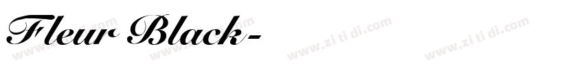 Fleur Black字体转换